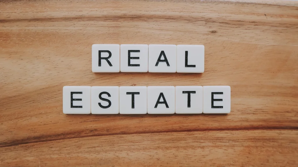real estate in letters